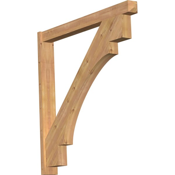 Ekena Millwork Merced Craftsman Smooth Outlooker, Western Red Cedar, 5 1/2"W x 48"D x 48"H OUT06X48X48MRC04SWR - main